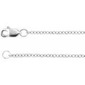 14K Gold 1.5 mm Solid Cable Chain