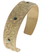18K Gold Four Flower Row Bracelet