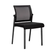 606MMFBK OSLO Mesh Back Stacking Chair (Casters included)