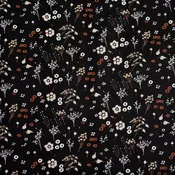 Baby Farrah Floral Soft Black Poplin