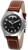 HAMILTON Khaki Field King Day-Date Automatic 40MM Black Dial Leather Men's Watch H64475531