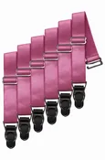 6 x Steel Suspender Clips in Lilac