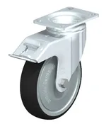 Blickle 5″ Swivel Caster with Brake, 400 Lbs Load Capacity and Ball Bearing Swivel