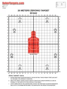 25 Meter Sighting Target – With Red
