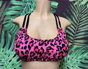 Maxi Halter Top Pink Barbie Leopard