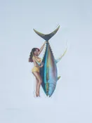 Abachar Maria Yellowfin Trout Sticker