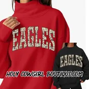 Eagle Camo Mock Neck  Red or Black