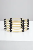 6MM BEADS LINK 5 BRACELET SET