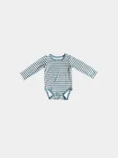 Babysprouts Baby Long Sleeve Bodysuit – Storm Stripe