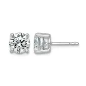 14K White Gold 2.5 Carat Lab Grown Diamond Studs