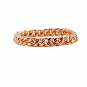 Aire Cuban Link Bracelet - Amber Hue Gold