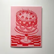 "Fancy Cake" Greeting Card