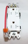 10 Pack - Leviton MT163-1CW Lev-Lock Duplex Receptacle 20A 125V White Tamper Resistant