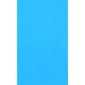 Above Ground Pool Liner, Overlap, Oval, 12' x 24' x 48"/52", Solid Blue