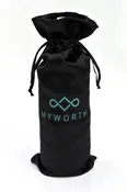 "Black Tie" Satin Drawstring Bag 5 X 15"