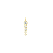 5 Ascending Diamonds Tennis Pendant