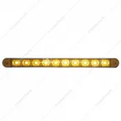 10 Amber LEDS  9" Turn Signal Light Bar With Bezel