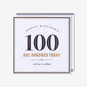 100 One In A Million! 100th Birthday Card