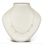 14K YG FANCY SHAPE FASHION NECKLACE