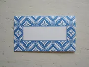 chandler french blue place cards