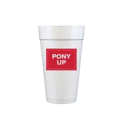 Rectangle Label Styrofoam Cups- SMU