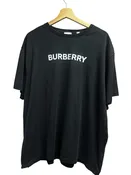 Burberry Black White Logo 100% Cotton Size X1 Men's Tops