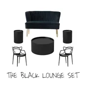 Black Lounge Set — Karley's Rentals