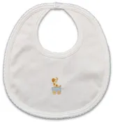 Animal Train baby boy bib
