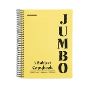A4 Jumbo Notebook Pastel Yellow