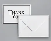 Classic Thank You Card with Border — M & M Digital Printing