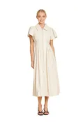 Faux Leather Zip Midi Bubble Dress