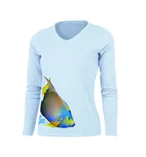 Angelfish (Side Wrap) V-Neck Performance Tee