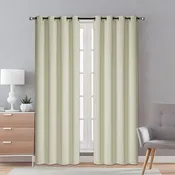 1 Piece Double Matt Blackout Window Panel -(SOLID CASE PACK 12 ITEMS IN A CASE)
