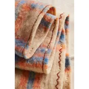 Free People Highland Plaid Skinny Scarf in Ivory Combo