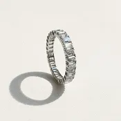 2.2 CTW Baguette Eternity Band | 14K White Gold