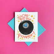 8-Ball Power Risograph Greeting Card