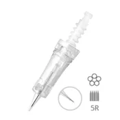 Bomtech - Do-All - Revo Permanent Makeup (PMU) Cartridge Needle - 5R (One Box with 15 Needles)