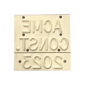 Wichita Style Concrete Identification Stamps