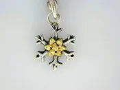C008  Snowflake with Small charm with Nuggets