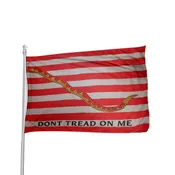 1st Navy Jack Flag - Don't Tread on Me - 13 Stripes Rattlesnake