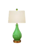 Apple Green Porcelain Teardrop Lamp