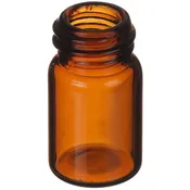0.625 Dram Amber Glass Round Vial 13-425 Neck Finish