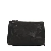EVERYDAY POUCH BLACK RUMPLED SHEEPSKIN