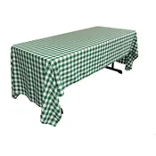 Checkered Rectangular Tablecloth 60 by 126-Inch