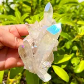 Angel Aura Quartz Crystal Cluster