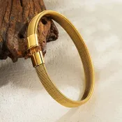 18K Gold Plated Bangle Bracelet