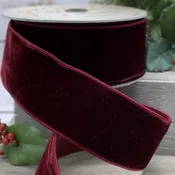 07-2214 RIBBON	 10 YDS LUSH VELVET RUBY (11447)