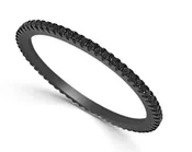 Black Gold and Black Diamond Eternity Band