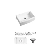 Ceramic Single Bowl Farmhouse Kitchen Sink - FA-3321