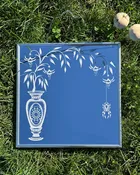 SPIDER VASE: Silkscreened, Framed Mirror by Lindsey Yoneda | ODDITIES PRINTS